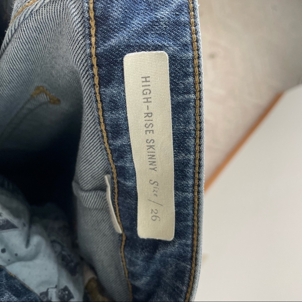 Anthropologie Pilcro and the Letterpress High Rise Skinny Jeans 26 - Picture 6 of 9